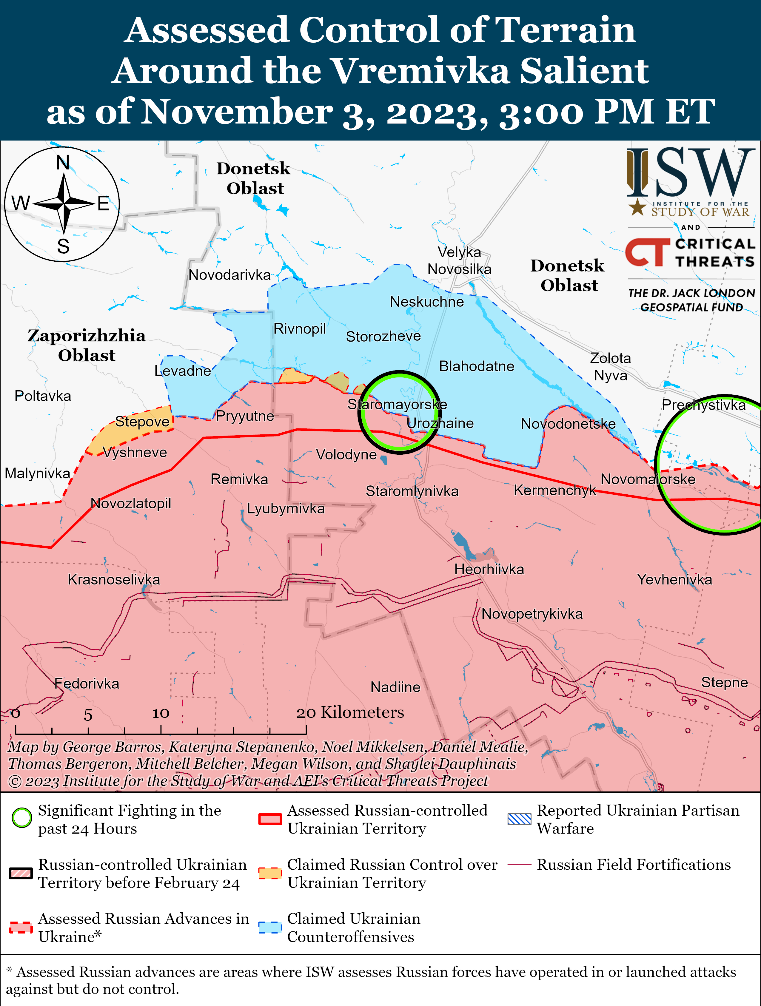 ЗСУ знищили колону російської бронетехніки під Вугледаром: карти боїв ISW